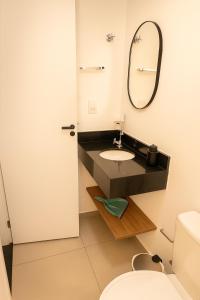 Ένα μπάνιο στο Apartamento 1 Completo com Piscina e Academia ao lado da USP