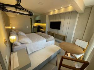 Ένα ή περισσότερα κρεβάτια σε δωμάτιο στο ORA Beach Residence - Flat Porto de Galinhas +29 φωτογραφίες