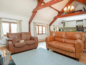 Posezení v ubytování Cowslip Cottage