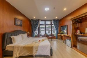 Televisyen dan/atau pusat hiburan di Mộc Yên Home Dalat