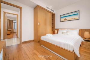 Postel nebo postele na pokoji v ubytování Bada Beach apartment + 17 fotografií