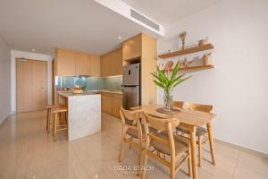 Kuchyň nebo kuchyňský kout v ubytování Bada Beach apartment