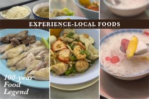 a collage of different pictures of different food items at Belivin'98 Sense of Pier Sathorn Residence in Bangkok