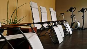 Fitness centrum a/nebo fitness zařízení v ubytování Hotel an der Oper