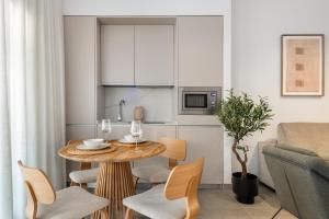 Kuchyň nebo kuchyňský kout v ubytování Magno Apartments Rafael Salas