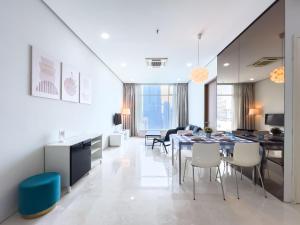 Χώρος καθιστικού στο Soho Suites KLCC by GuestHouse