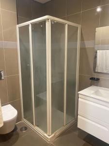 Koupelna v ubytování Cisa home