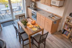 Köök või kööginurk majutusasutuses Hamburger Str 24 FeWo Möwe 4