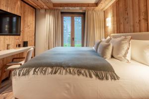 Ένα ή περισσότερα κρεβάτια σε δωμάτιο στο Antarès ORION 001 - luxury apartment ski inski out