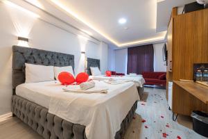 Katil atau katil-katil dalam bilik di SuperStay Sefaköy Otel
