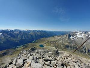 a view from the summit of a mountain at Garni Waldeck in San Giacomo