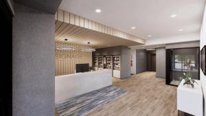 スカボローにあるHomeAwhileのサービスステーションのロビーのレンダリング