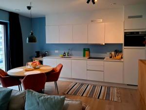 Η κουζίνα ή μικρή κουζίνα στο Oostende O'Sea