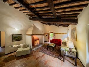 Χώρος καθιστικού στο Fattoria La Striscia