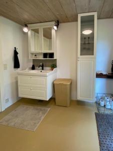 Køkken eller tekøkken på Sommerhus Med Panoramaudsigt Ved Haderslev