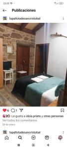 una foto de una habitación de hotel con cama en La pallota, en Camino 3 fotos más