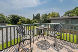 Balkón nebo terasa v ubytování Dell Lodge - High Borrans Farm