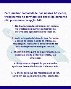 a page of a document with a list of parameters at Paradise Suítes in Arraial do Cabo
