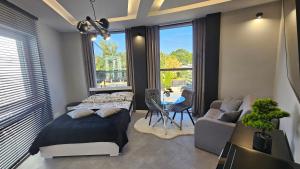 Giường trong phòng chung tại Anpol 4