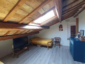 TV a/nebo společenská místnost v ubytování Casa a dieci minuti dal mare