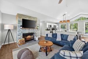Ruang duduk di The Apple Mountain House
