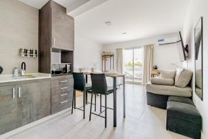 Η κουζίνα ή μικρή κουζίνα στο Departamento Aeropuerto Ezeiza