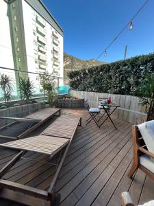 Suite apartaments陽台或露臺