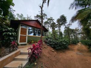 ein kleines Haus mitten im Wald in der Unterkunft CoffeeINN Homestay - Private Cottage, Water Activities and Home Food in Sakleshpur