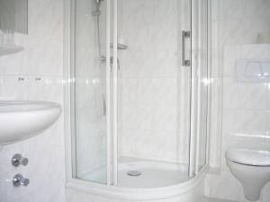 Koupelna v ubytování Hotel Germania