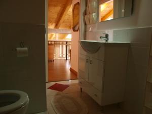 a bathroom with a sink and a toilet at Apartments Bea in Lovran +15 photos