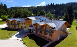 an aerial view of a house at Hotel Elbele Garnì in Folgaria