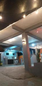 a view of a living room with a ceiling at Kua's Pad Batangas Tent in Calatagan