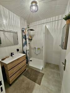 Ένα μπάνιο στο Appartement Grange Blanche