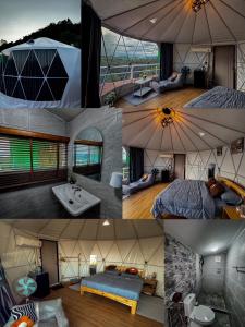 Ένα ή περισσότερα κρεβάτια σε δωμάτιο στο Mountain Home Kaokho เมาท์เท่นโฮม เขาค้อ