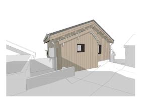 un disegno di un capannone di Homency - Chalet Neva a LʼAlpe-dʼHuez