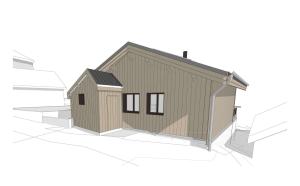 un rendering di un capannone di Homency - Chalet Neva a LʼAlpe-dʼHuez