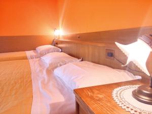 Postel nebo postele na pokoji v ubytování Hotel Alle Alpi