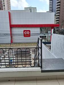 a co sign on the side of a building at Suite 1076 in Belém