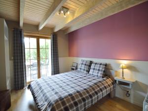 Giường trong phòng chung tại Luxury Ardennes chalet spa