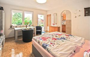 Köök või kööginurk majutusasutuses Doppelhaushälfte Waren Müritz