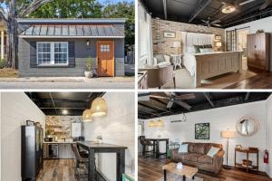 a collage of photos of a home and a house at Water Street Retreat Walk To Casinos, Restaurants in Biloxi
