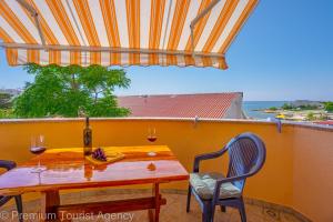 Balkón nebo terasa v ubytování Sonja