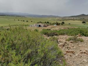 una casa en medio de un campo en Grandpa's Farm ضيعة جدّي, en Nebeur