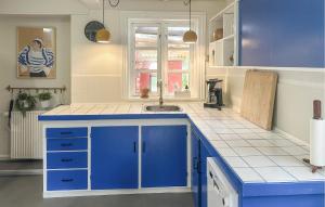 Køkken eller tekøkken på Awesome Home In Aakirkeby With Wifi