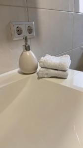 Ένα μπάνιο στο ST-Apartments Charming 2, Wohnung mit 3 Zimmern und Balkon +15 φωτογραφίες