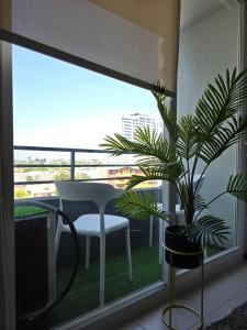 Балкон или терраса в Hermoso Departamento A pasos del Mall Cine