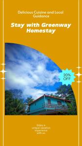 Un folleto para una estancia con Greenway Homery en Green Way HomeStay, en Madikeri