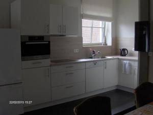 A kitchen or kitchenette at Wenceslas Cobergher Appartement II