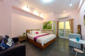Katil atau katil-katil dalam bilik di Good Mood Cottage