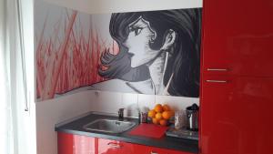 Kuchyň nebo kuchyňský kout v ubytování B&B Margot